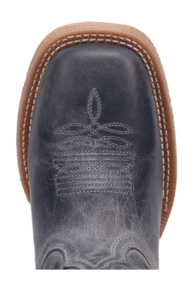 Women's Blue Chic Leather Boot by Dan Post