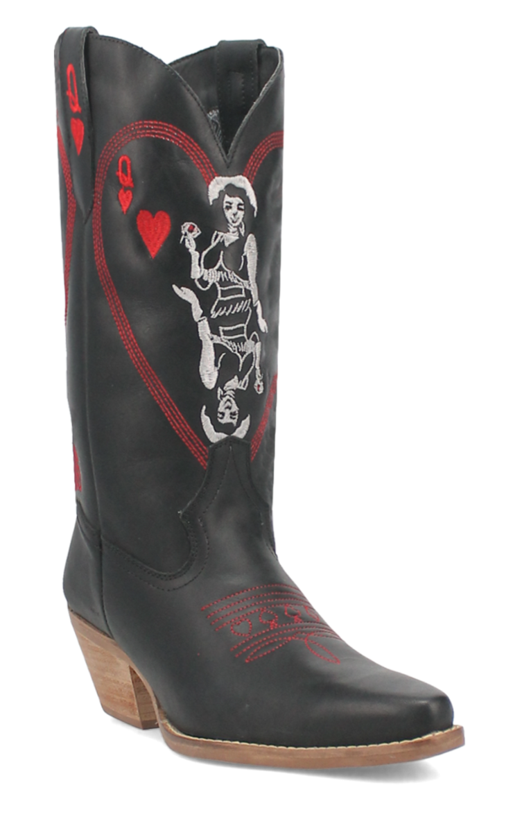 Women's Queen A Hearts Leather Boot by Dan Post