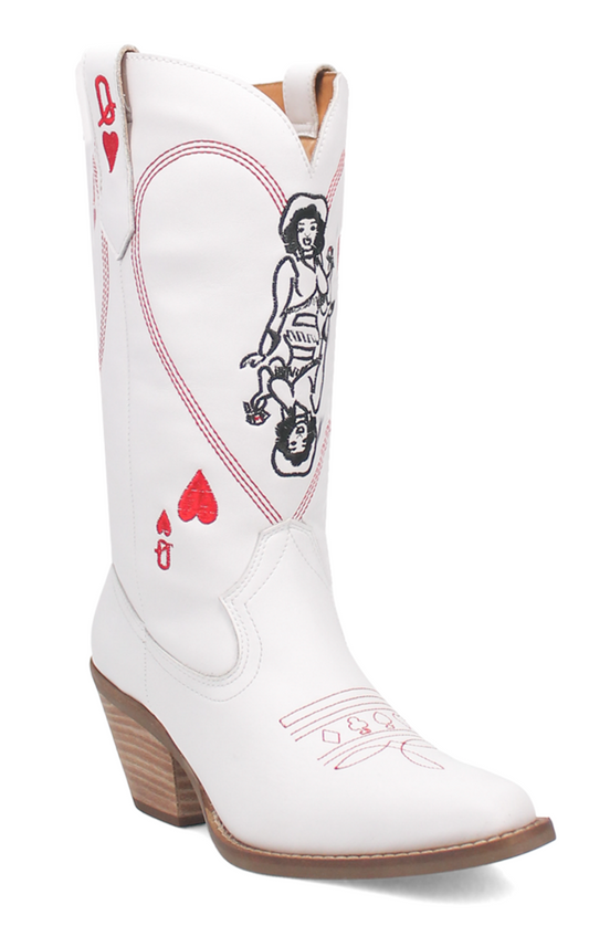 Women's Queen A Hearts Leather Boot by Dan Post