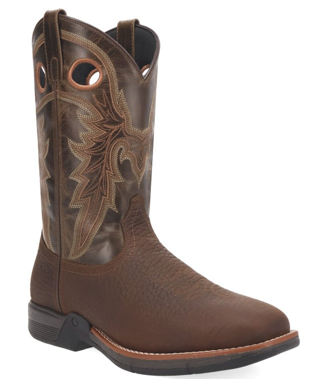 Men's Alloy Dark Brown Leather Boots by Laredo