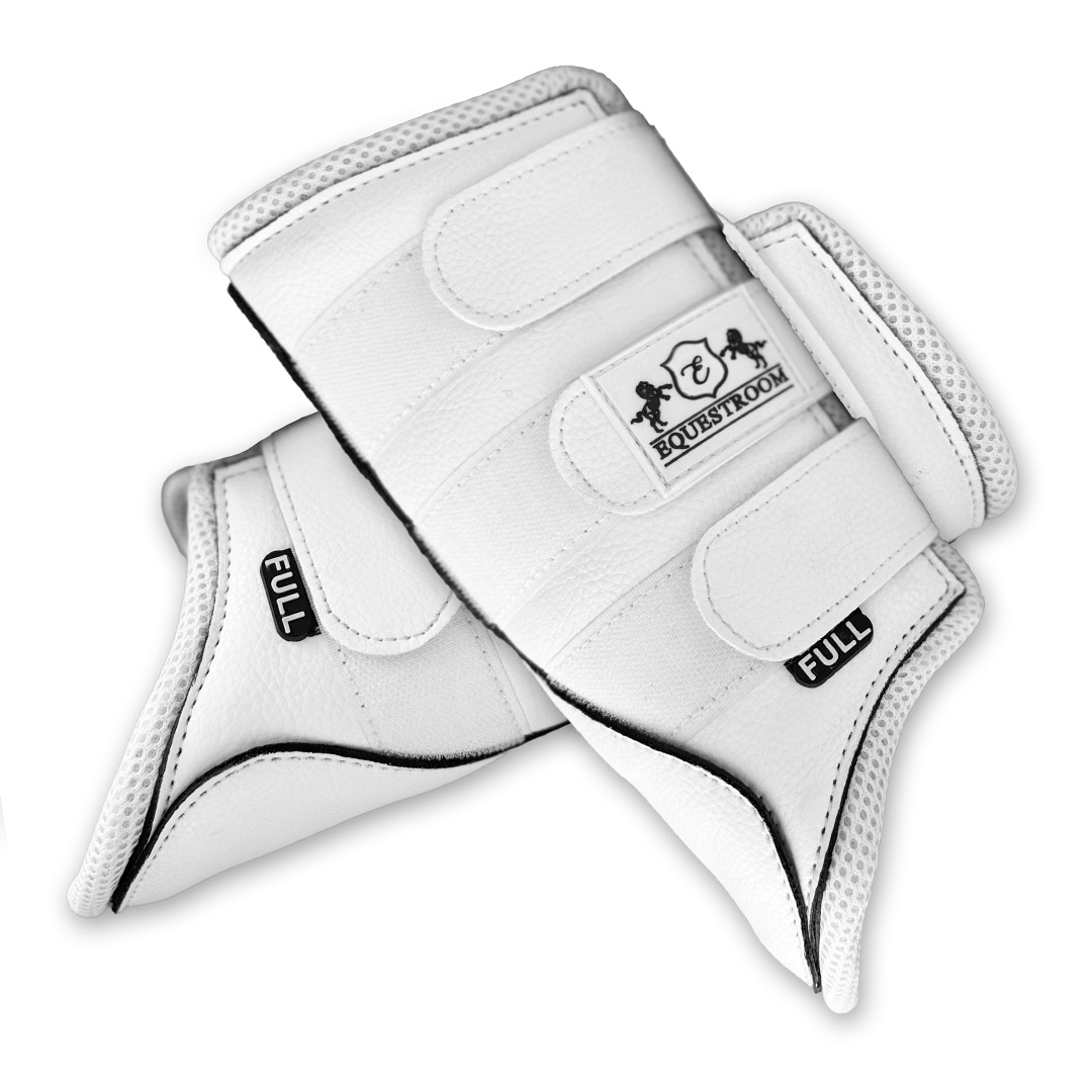 B&W - White FlowFlex Brushing Boots