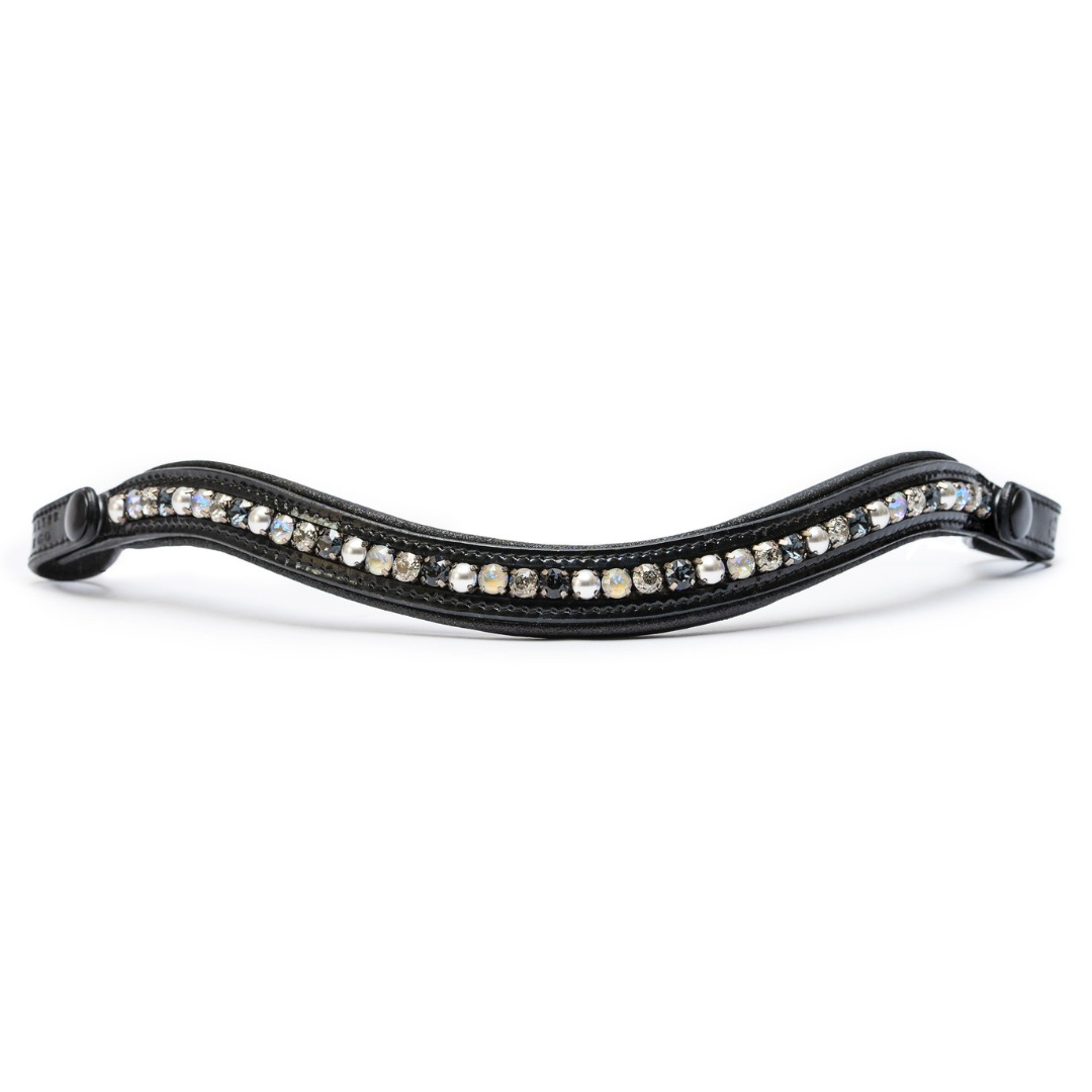 Gatsby Limited Edition Black Patent Snap Browband