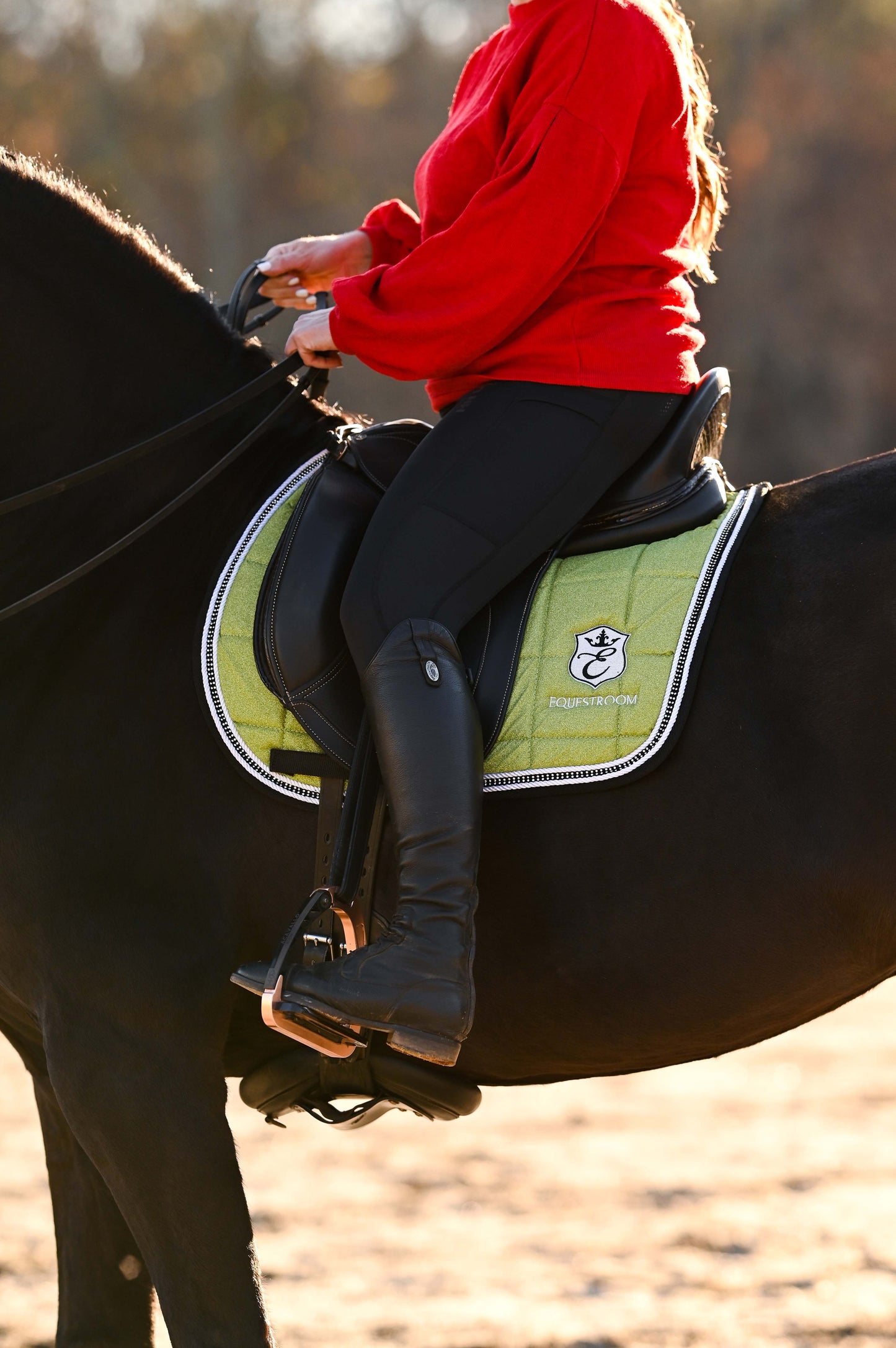 Lemongrass Saddle Pad Set