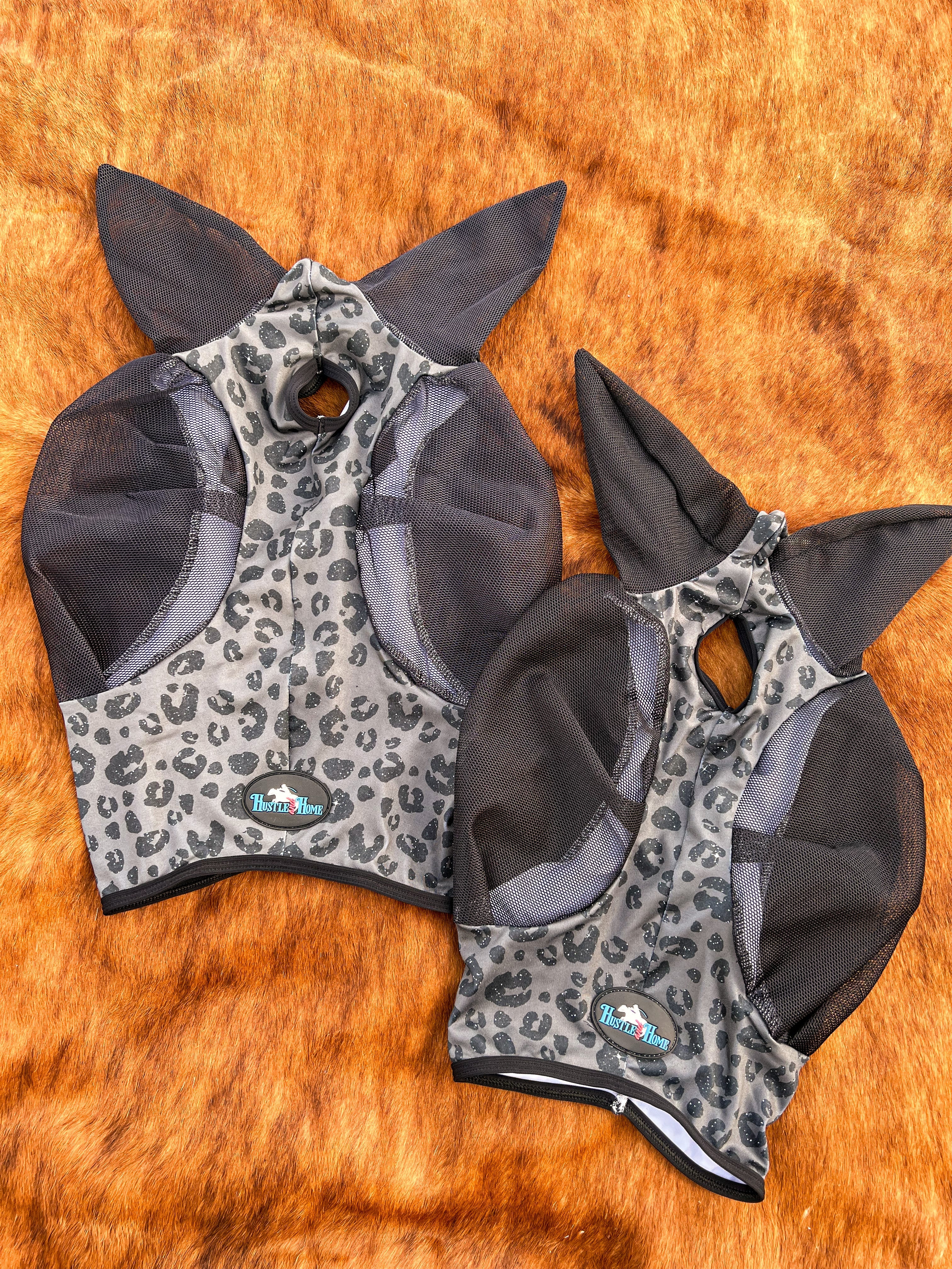Black Leopard Fly Mask – Lazy B Western Wear & Tack
