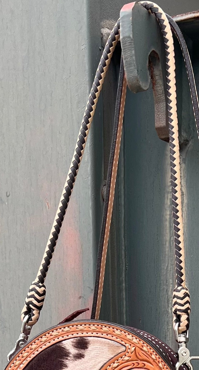Hand braided strap (CLUTCH (22")& SHOULDER (38") LENGTHS! )