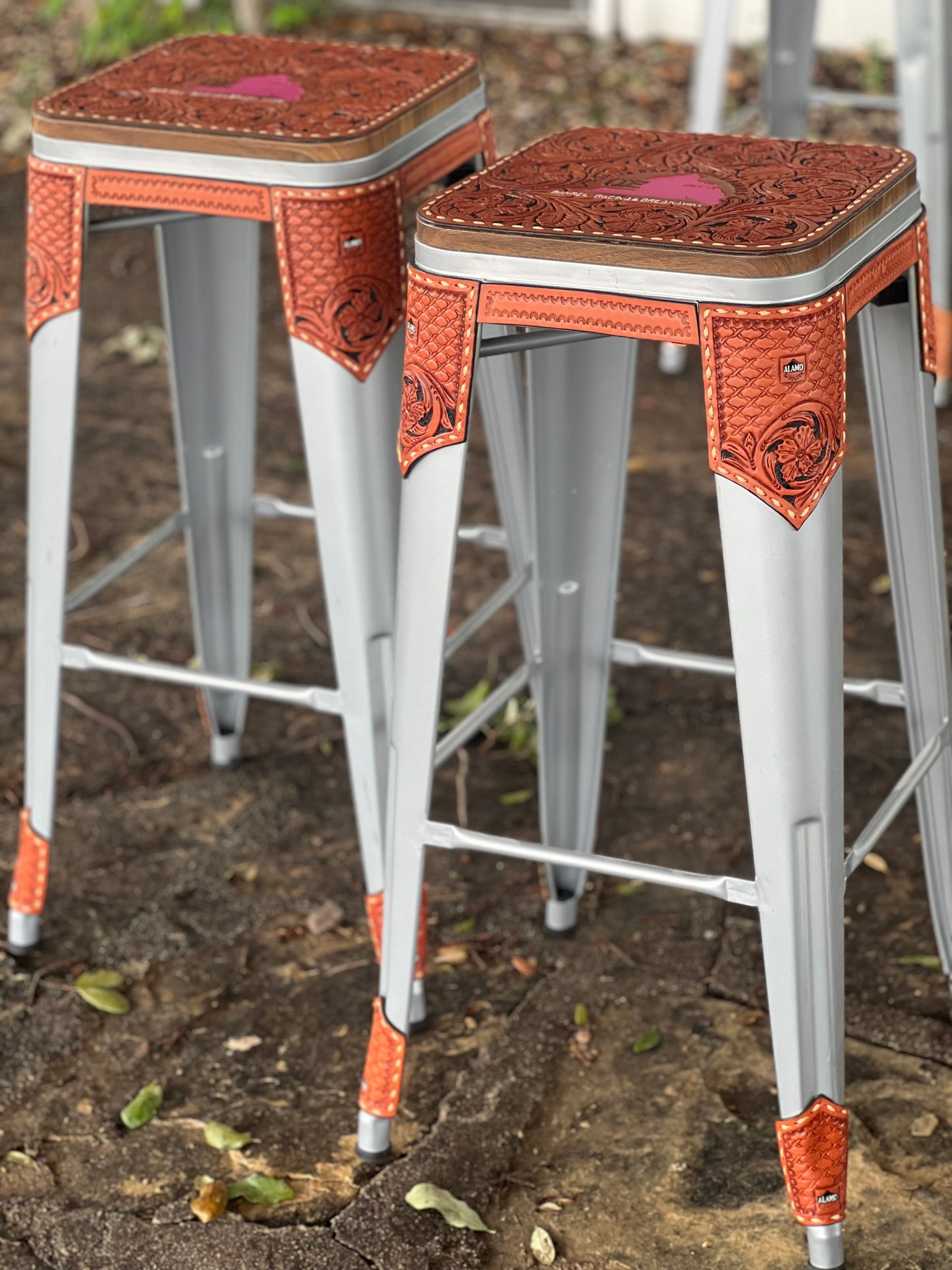 (PRE-ORDER) Wild Rose Bar stools W/ No Back