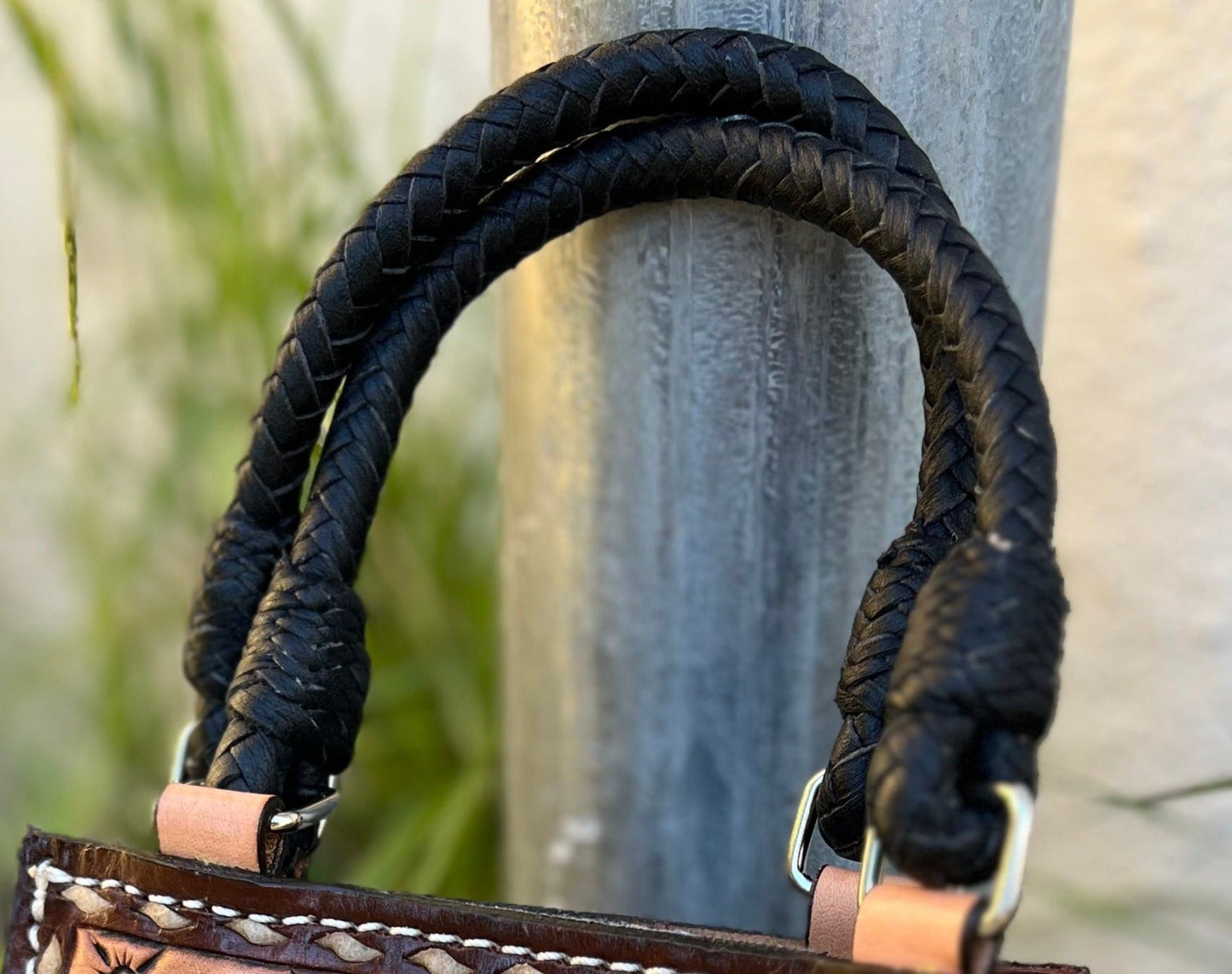 Hand braided strap (CLUTCH (22")& SHOULDER (38") LENGTHS! )