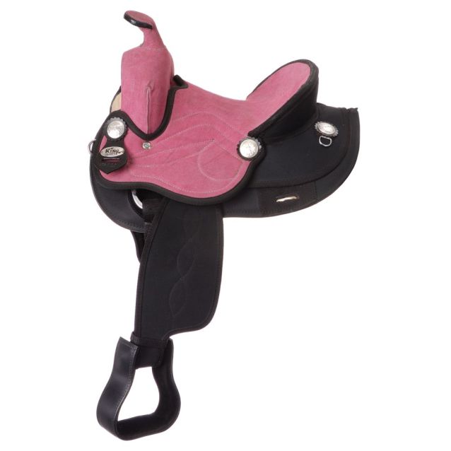 King Series Youth Synthetic Round Skirt Competition Saddle