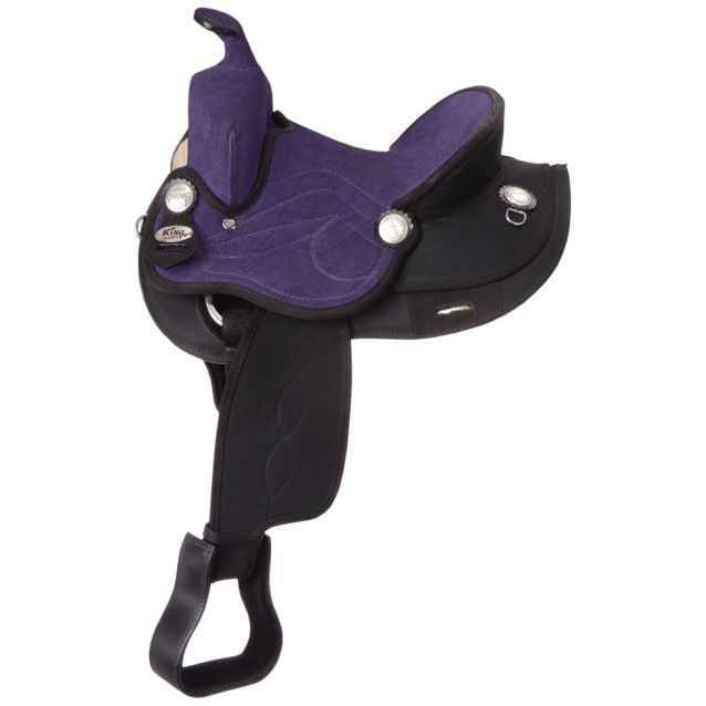 King Series Youth Synthetic Round Skirt Competition Saddle