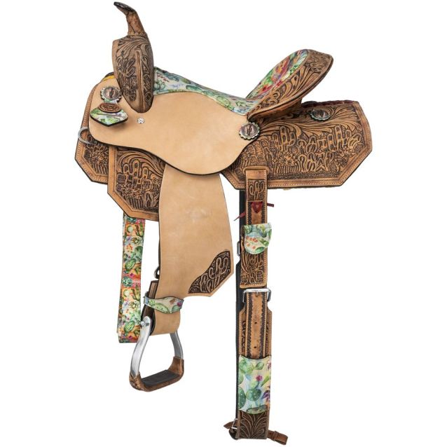 Silver Royal Cactus Barrel Saddle