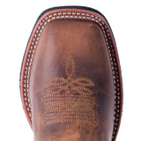 Ladies Brown Square Toe Boots - By Laredo - Anita