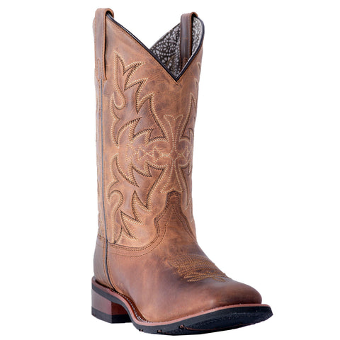 Ladies Brown Square Toe Boots - By Laredo - Anita