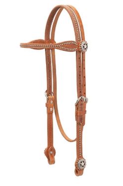 Texas Star Russet Browband Headstall