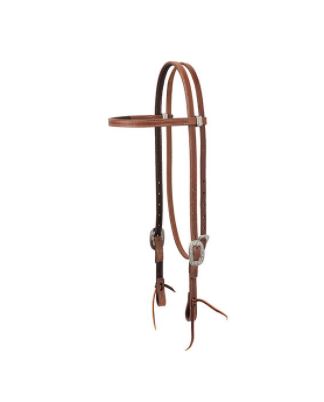 Synergy® Latigo Leather Lined Headstall with Floral Designer Hardware