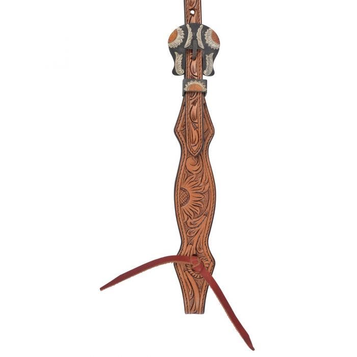 Copper Sunflower Headstall by Circle Y