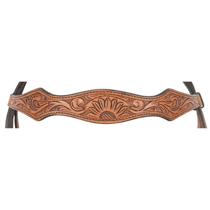 Copper Sunflower Headstall by Circle Y