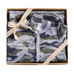 Mud Pie Camo Sleeper Bib Blanket Set