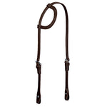 Black Leather Flat Sliding Ear Headstall