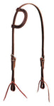 Latigo Leather Flat Sliding Ear Headstall