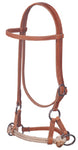 Harness Leather Side Pull, Double Rope