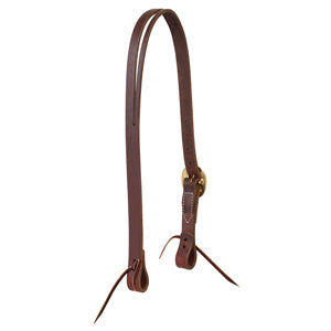 Working Cowboy Split Ear Headstall, 1", Solid Brass