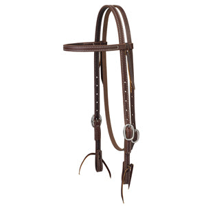 Working Cowboy Browband Headstall, 5/8", Stainless Steel