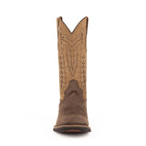 Men's Ferrini Square Toe - Chocolate with Antique Saddle Brown