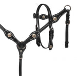 Showman ® PONY Headstall and Breast Collar Set with Silver Conchos