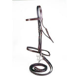 Silver Fox Laced Rein Snaffle Bridle