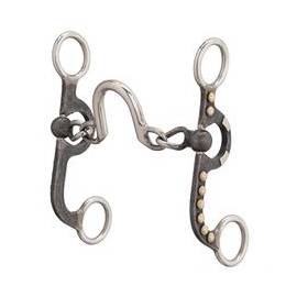 Pony Bit, Chain Mouth with Port, Buffed Black  - 4-5/8" wide
