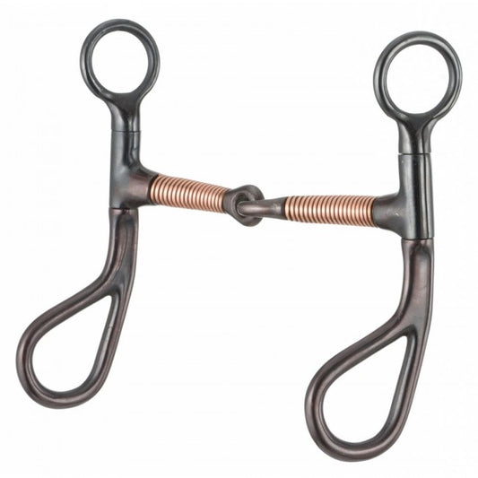 Kelly Silver Star Teardrop Wrapped Copper Snaffle