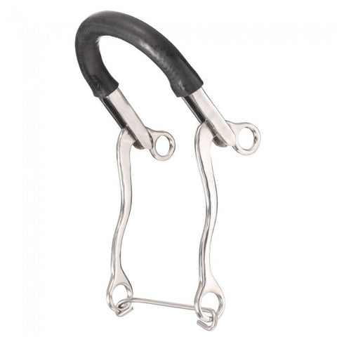 Kelly Silver Star Miniature Hackamore with Rubber Tubing