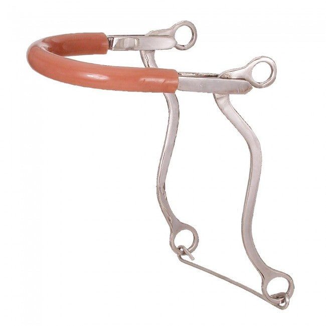 Kelly Silver Star Hackamore w/ Rubber Tubing - Horse Size