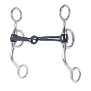 Argentine Bit 5" Sweet Iron Snaffle Mouth w/Copper Inlay