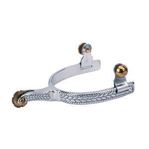Ladies' Roping Spur with Engraved Band