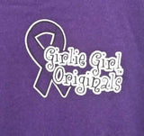 Girlie Girl "Give A Hoot About A Cure" Youth T-Shirt