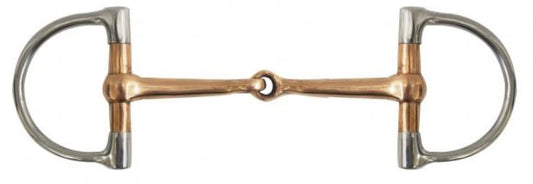 Showman ® 5" Copper Snaffle D Ring Bit