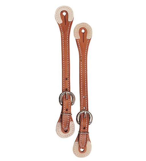 Men's Spur Straps with Rawhide Corners