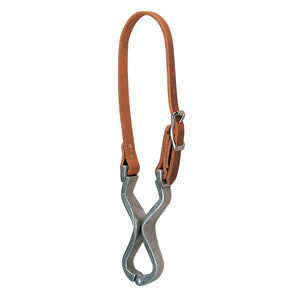 Harness Leather and Aluminum Cribbing Strap