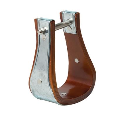 Sloped Wooden Stirrups with Galvanized Bindings by Weaver