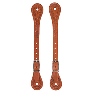 Barbed Wire Spur Straps, Russet