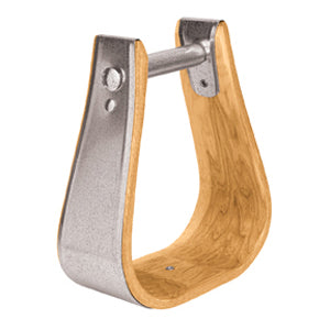 Wooden Stirrups, Overshoe Visalia, 2" Tread