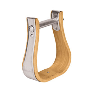 Wooden Stirrups, Bell, 4-1/2" Tread