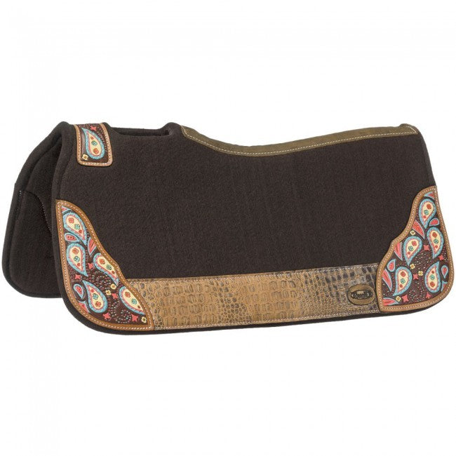 Tough-1 Hand Painted Paisley Saddle Pad