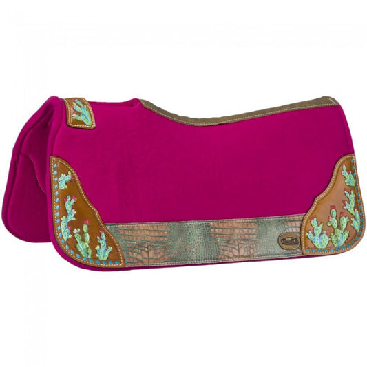 Tough-1 Hand Painted Cactus Saddle Pad