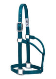 Original Non-Adjustable Nylon Halter with Chrome Plated Hardware by Weaver - Small