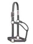 Original Non-Adjustable Nylon Halter with Chrome Plated Hardware by Weaver - Average