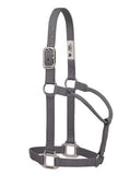 Original Non-Adjustable Nylon Halter with Chrome Plated Hardware by Weaver - Average