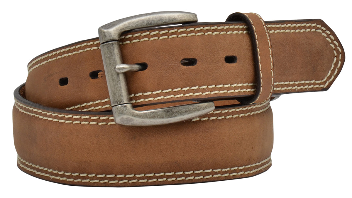3D Belt Mens Western Leather Distressed Light Brown