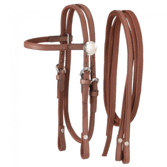 King Series Miniature Nylon w/ Leather Bridle - Brown